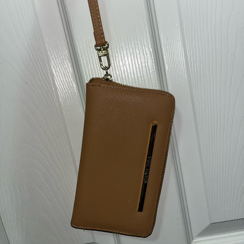 Steve Madden Tan Wristlet Wallet